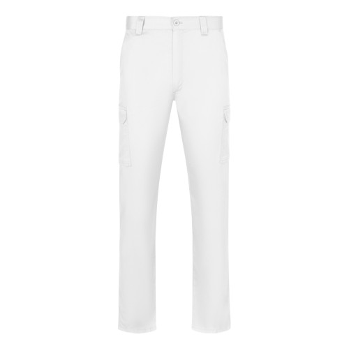 103026.PANTALÓN MULTIBOLSILLOS BLANCO 34