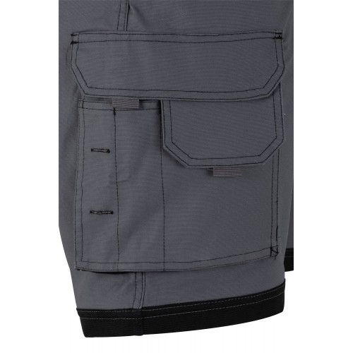 103029S.BERMUDA CANVAS STRETCH GRIS/NEGRO 2XL