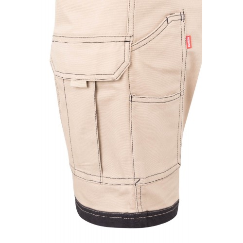 103029S.BERMUDA CANVAS STRETCH BEIGE ARENA/NEGRO 2XL