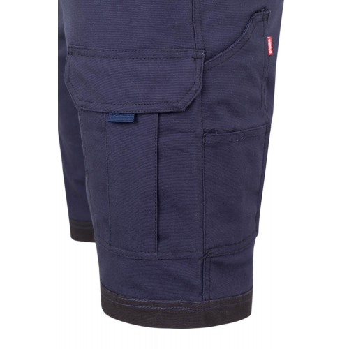 103029S.BERMUDA CANVAS STRETCH AZUL NAVY/NEGRO 2XL