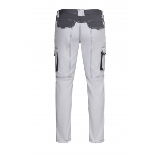 103031S.PANTALÓN STRETCH BICOLOR BLANCO/GRIS 34