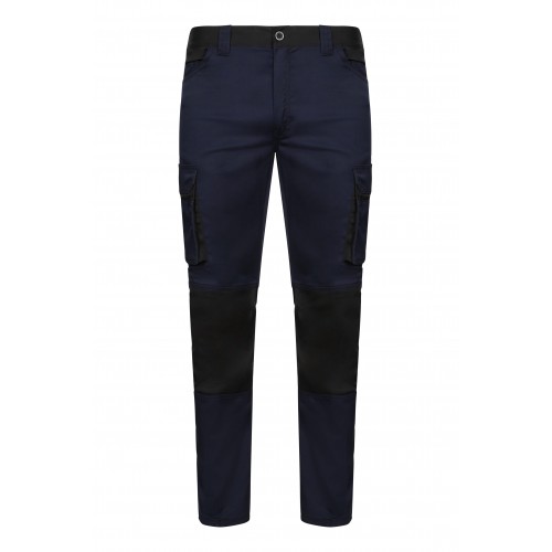 103031S.PANTALÓN STRETCH BICOLOR AZUL NAVY/NEGRO 34