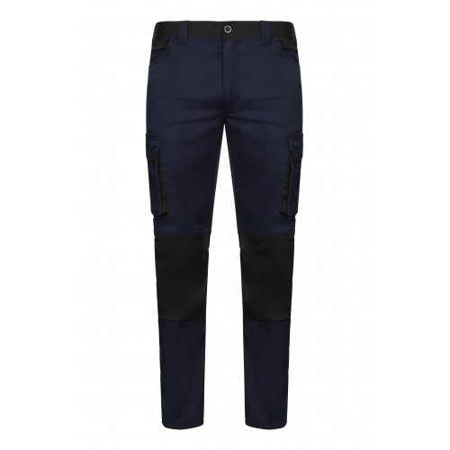 103031S.PANTALÓN STRETCH BICOLOR AZUL NAVY/NEGRO 60