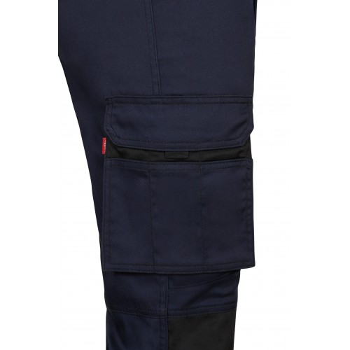 103031S.PANTALÓN STRETCH BICOLOR AZUL NAVY/NEGRO 34
