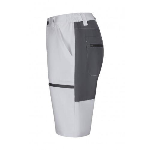 103032S.BERMUDA TREKKING STRETCH BLANCO/GRIS S