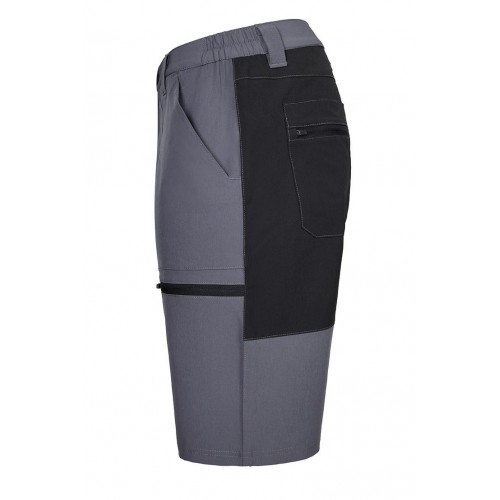 103032S.BERMUDA TREKKING STRETCH GRIS/NEGRO S
