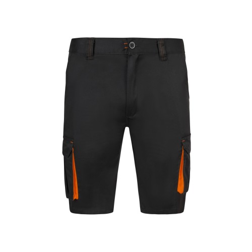 103034S.BERMUDA STRETCH BICOLOR NEGRO/NARANJA 34