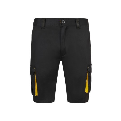 103034S.BERMUDA STRETCH BICOLOR NEGRO/AMARILLO 34