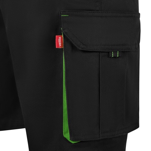 103034S.BERMUDA STRETCH BICOLOR NEGRO/VERDE LIMA 34