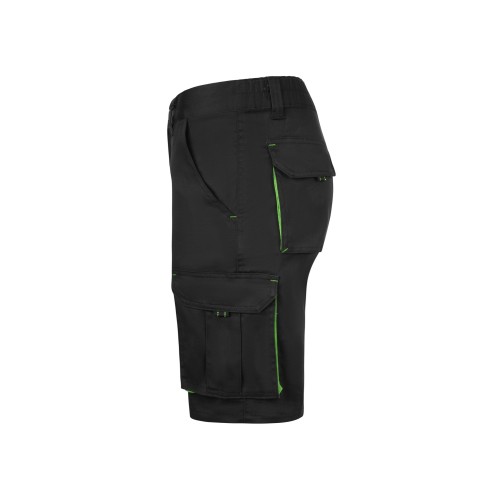 103034S.BERMUDA STRETCH BICOLOR NEGRO/VERDE LIMA 34