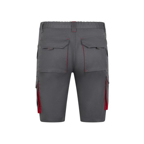 103034S.BERMUDA STRETCH BICOLOR GRIS/ROJO 34