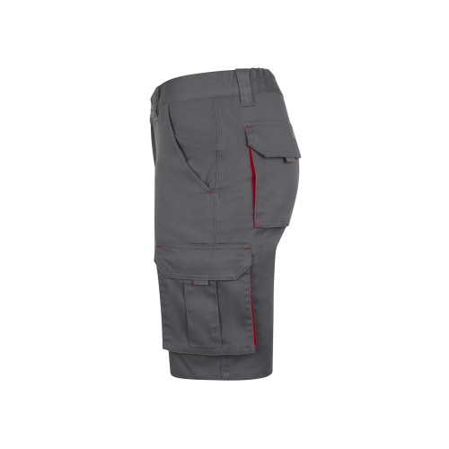 103034S.BERMUDA STRETCH BICOLOR GRIS/ROJO 34