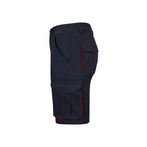 103034S.BERMUDA STRETCH BICOLOR AZUL NAVY/ROJO 34