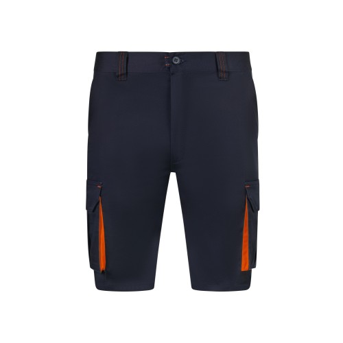 103034S.BERMUDA STRETCH BICOLOR AZUL NAVY/NARANJA 34