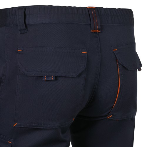 103034S.BERMUDA STRETCH BICOLOR AZUL NAVY/NARANJA 34