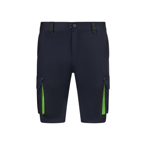 103034S.BERMUDA STRETCH BICOLOR AZUL NAVY/VERDE LIMA 34