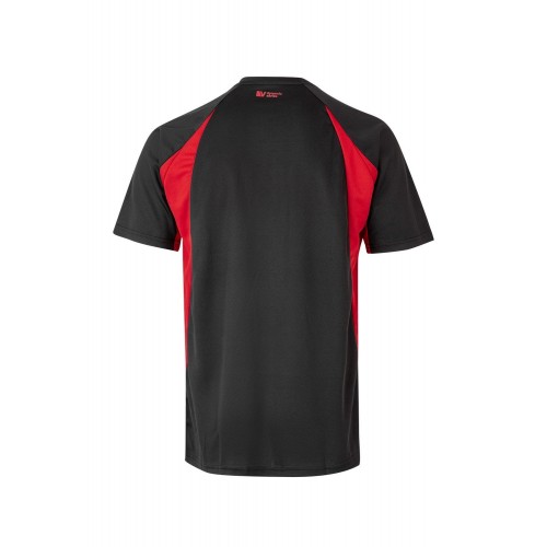 105501.CAMISETA TÉCNICA BICOLOR NEGRO/ROJO 2XL