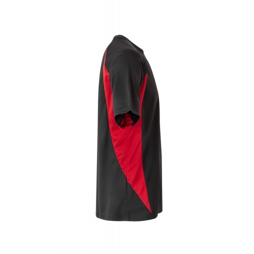 105501.CAMISETA TÉCNICA BICOLOR NEGRO/ROJO 2XL