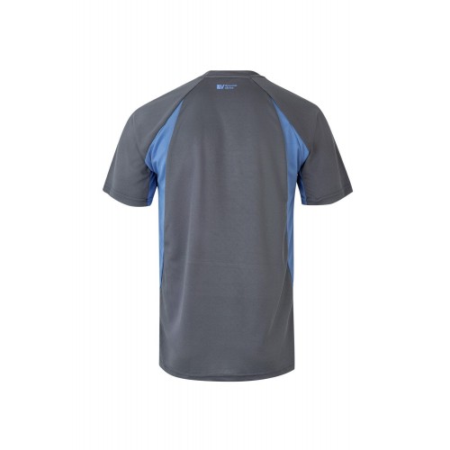 105501.CAMISETA TÉCNICA BICOLOR GRIS/CELESTE 2XL