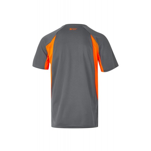 105501.CAMISETA TÉCNICA BICOLOR GRIS/NARANJA FLÚOR 2XL