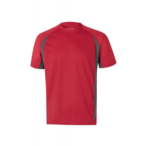 105501.CAMISETA TÉCNICA BICOLOR ROJO/GRIS L