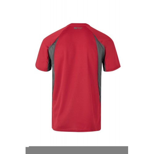 105501.CAMISETA TÉCNICA BICOLOR ROJO/GRIS 2XL