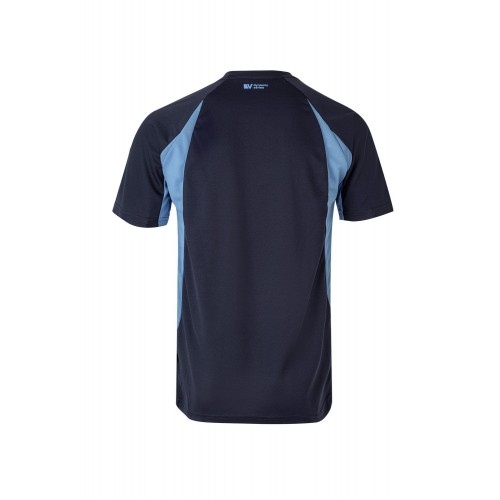 105501.CAMISETA TÉCNICA BICOLOR AZUL NAVY/CELESTE 2XL