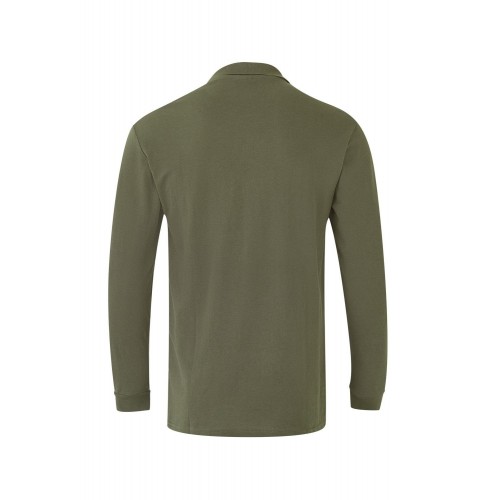 105503.POLO ML VERDE CAZA 2XL