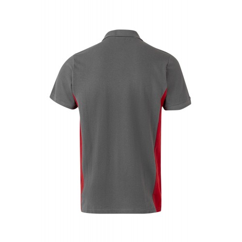 105504.POLO BICOLOR MC GRIS/ROJO 2XL