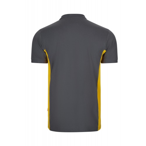 105504.POLO BICOLOR MC GRIS/AMARILLO XS