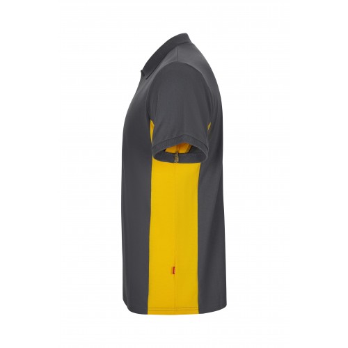 105504.POLO BICOLOR MC GRIS/AMARILLO XS