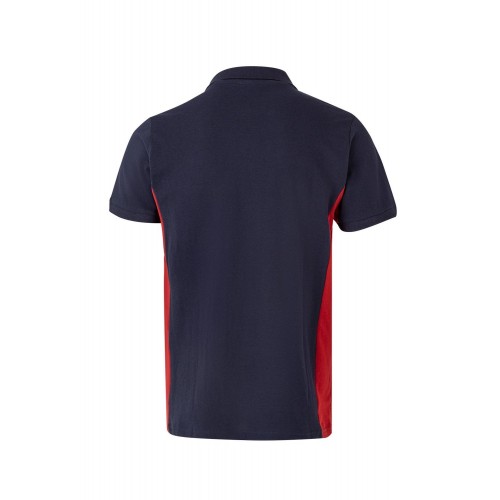105504.POLO BICOLOR MC AZUL NAVY/ROJO 2XL