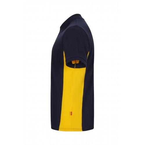 105504.POLO BICOLOR MC AZUL NAVY/AMARILLO XS