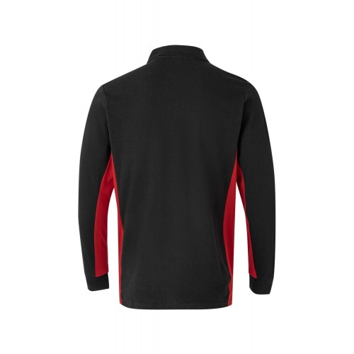 105514.POLO BICOLOR ML NEGRO/ROJO 2XL