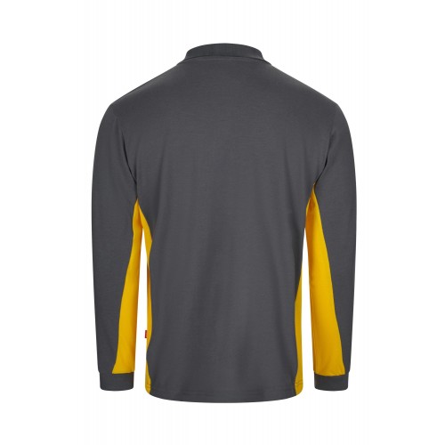105514.POLO BICOLOR ML GRIS/AMARILLO XS