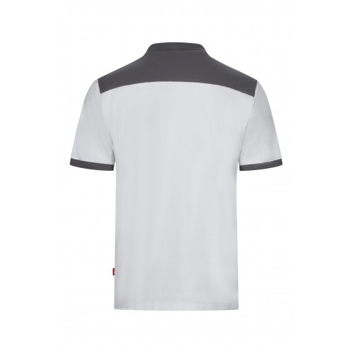 105519S.POLO STRETCH BICOLOR MC BLANCO/GRIS XS