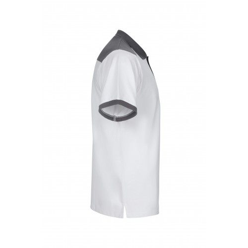 105519S.POLO STRETCH BICOLOR MC BLANCO/GRIS XS