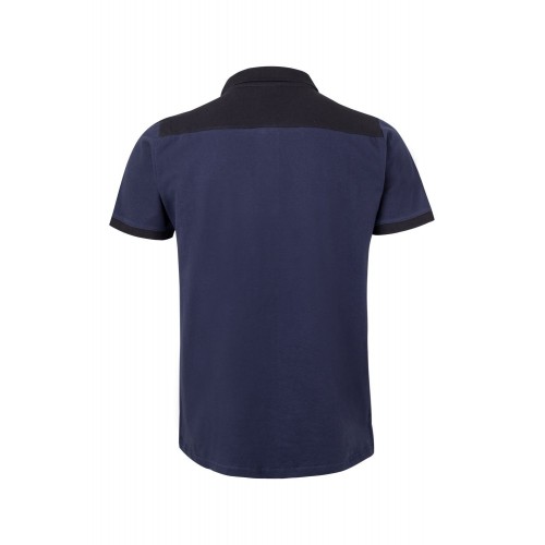 105519S.POLO STRETCH BICOLOR MC AZUL NAVY/NEGRO 2XL