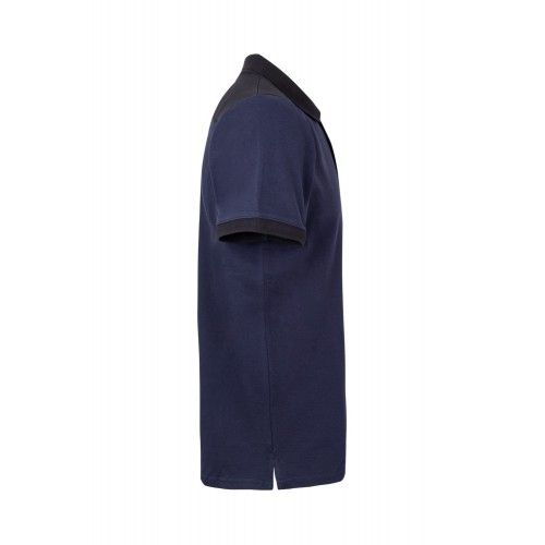 105519S.POLO STRETCH BICOLOR MC AZUL NAVY/NEGRO 2XL