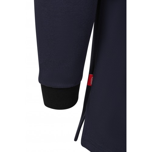 105529S.POLO STRETCH BICOLOR ML AZUL NAVY/NEGRO XS