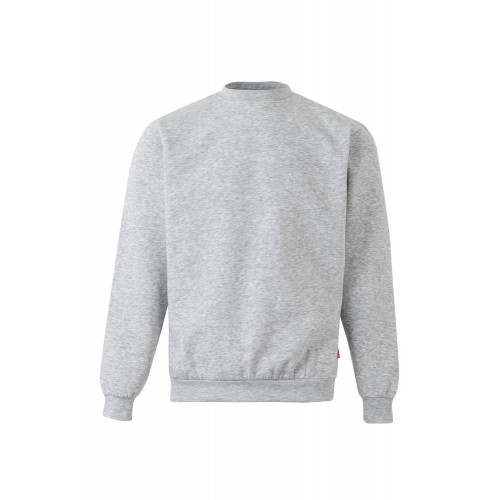 105701.SUDADERA GRIS JASPEADO M