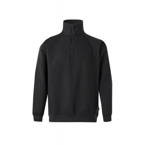 105702.SUDADERA MEDIA CREMALLERA NEGRO M