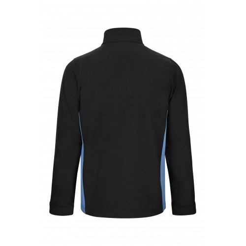 106004.SOFT SHELL BICOLOR NEGRO/CELESTE XS