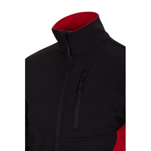 106004.SOFT SHELL BICOLOR NEGRO/ROJO XS