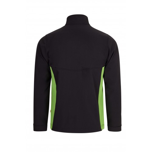 106004.SOFT SHELL BICOLOR NEGRO/VERDE LIMA XS