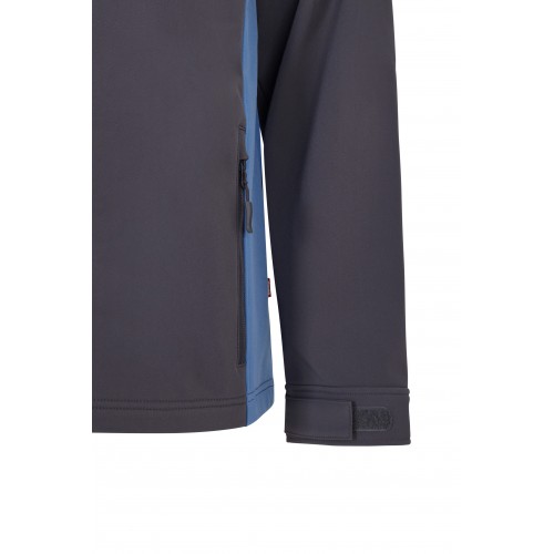 106004.SOFT SHELL BICOLOR GRIS/CELESTE XS
