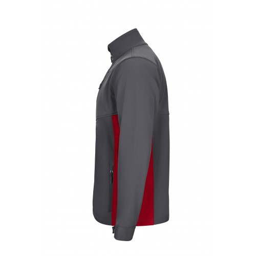 106004.SOFT SHELL BICOLOR GRIS/ROJO XS