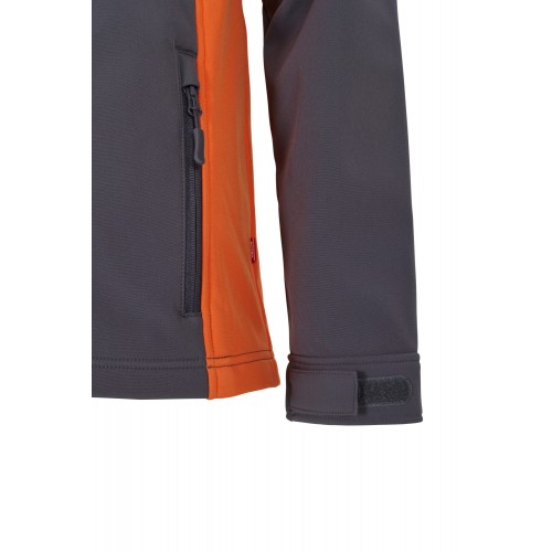 106004.SOFT SHELL BICOLOR GRIS/NARANJA XS