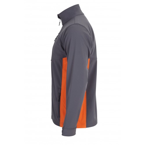 106004.SOFT SHELL BICOLOR GRIS/NARANJA XS