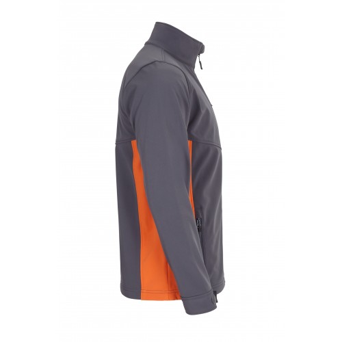 106004.SOFT SHELL BICOLOR GRIS/NARANJA XS